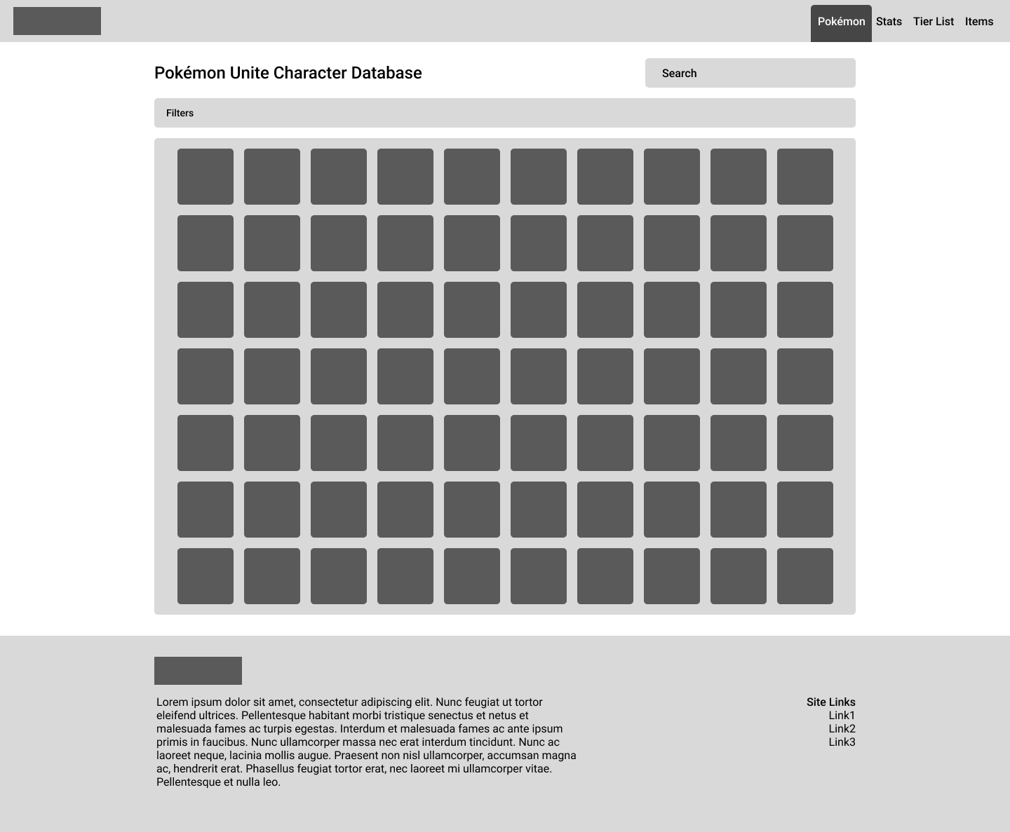 Unite-DB Abilities Tab Lo-Fi Mockup